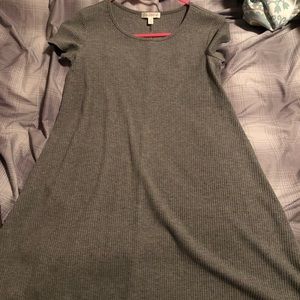 Gray shift dress